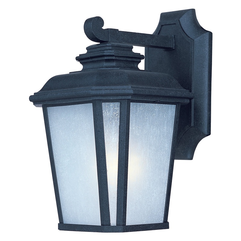 Radcliffe One Light Outdoor Wall Lantern in Black Oxide