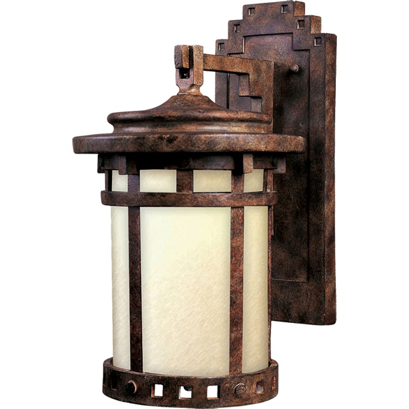 Santa Barbara Dark Sky One Light Outdoor Wall Lantern in Sienna