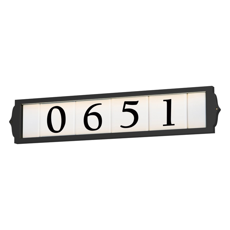 Address LED Address Frame in Black