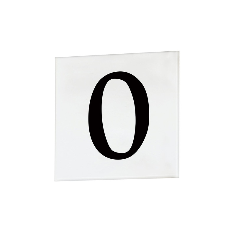 Address Square Tile in White