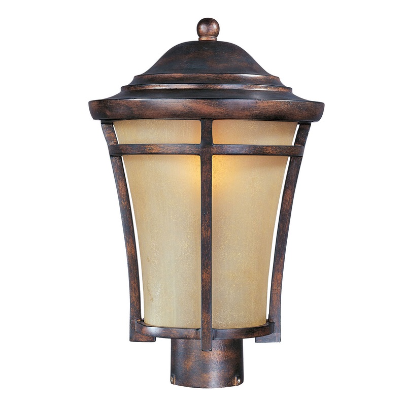 Balboa VX One Light Outdoor Pole/Post Lantern in Copper Oxide