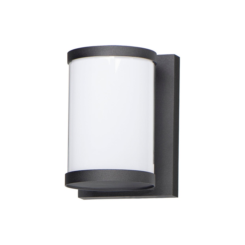 Barrel LED Outdoor Wall Sconce in Black