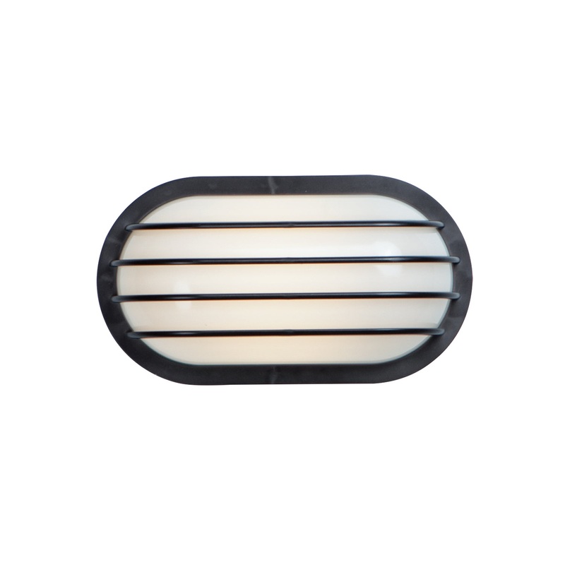 Bulwark LED Outdoor Wall Sconce in Black