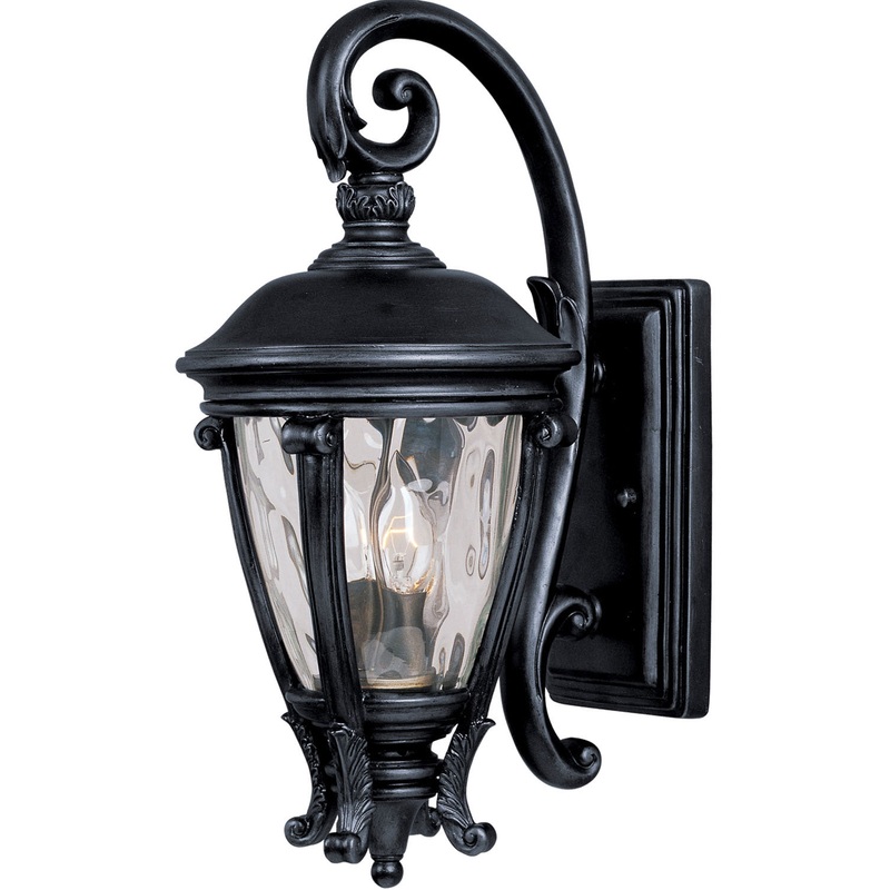 Camden VX Two Light Outdoor Wall Lantern in Black