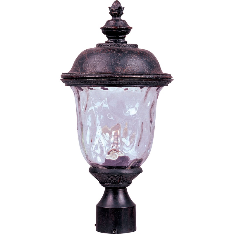 Carriage House VX One Light Outdoor Pole/Post Lantern in Oriental Bronze