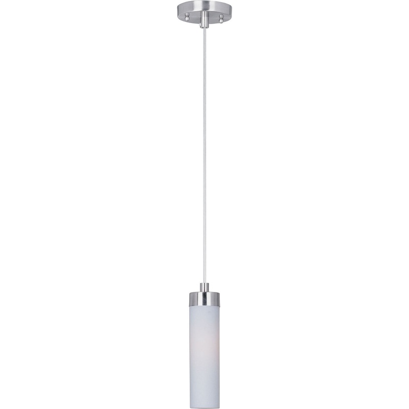 Cilandro One Light Mini Pendant in Satin Nickel