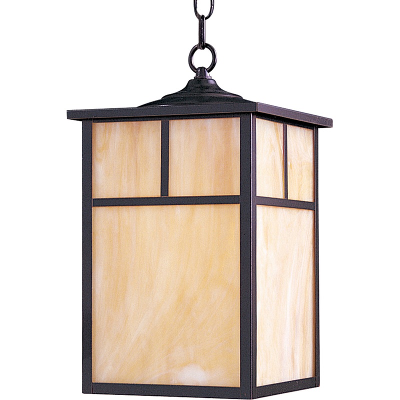 Coldwater One Light Outdoor Hanging Lantern in Burnished