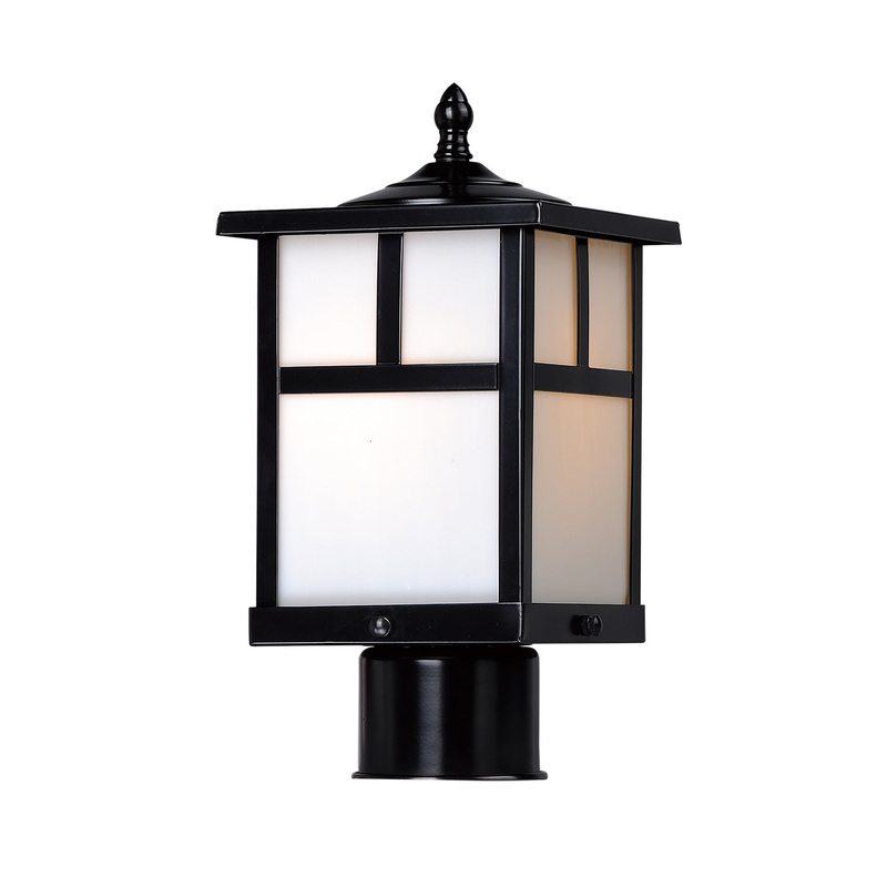 Coldwater One Light Outdoor Pole/Post Lantern in Black