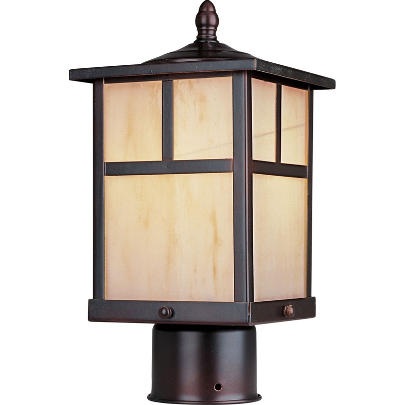 Coldwater One Light Outdoor Pole/Post Lantern in Burnished