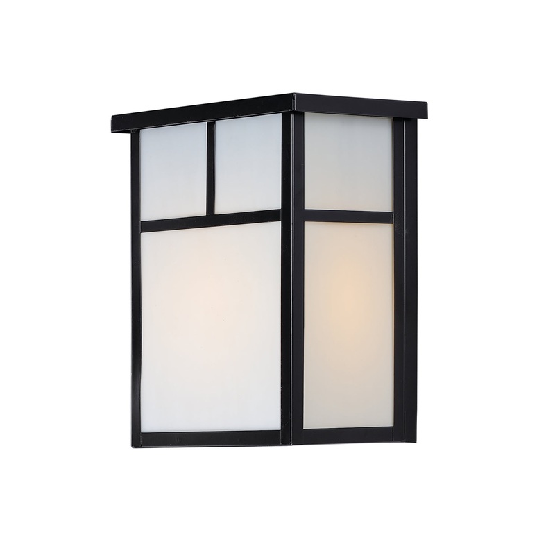 Coldwater Two Light Outdoor Wall Lantern in Black
