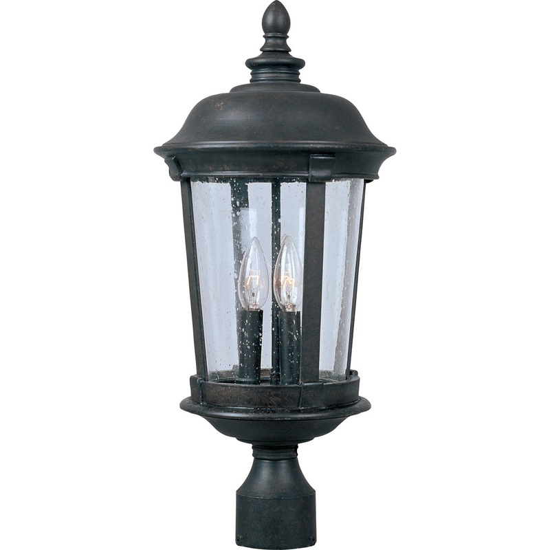 Dover VX Three Light Outdoor Pole/Post Lantern in Bronze