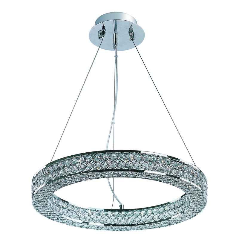 Eternity LED LED Pendant in Polished Chrome