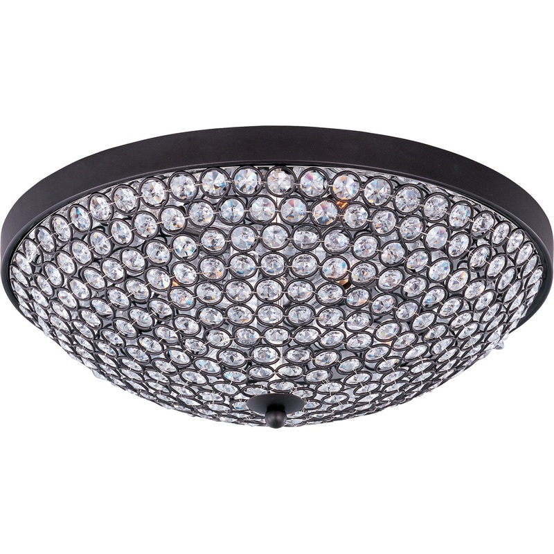 Glimmer LED Flush Mount in Bronze