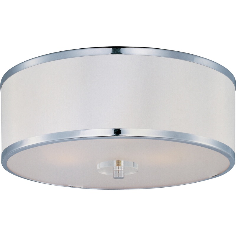 Metro Three Light Semi-Flush Mount in Polished Chrome