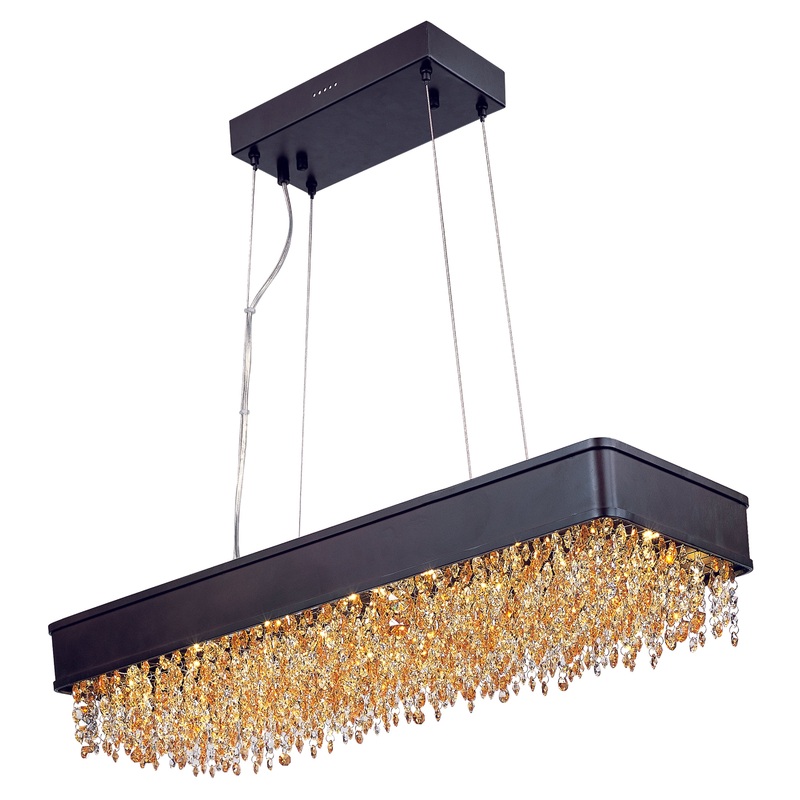 Mystic LED Linear Pendant in Bronze
