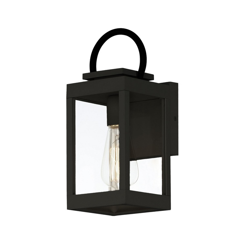 Nassau Vivex One Light Outdoor Wall Sconce in Black