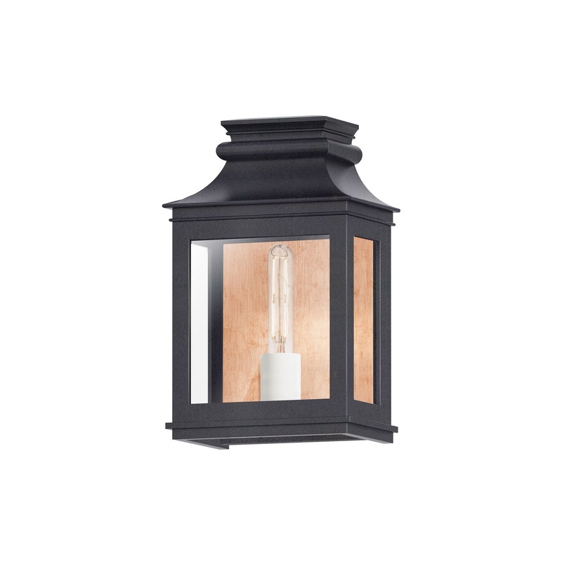 Savannah VX One Light Outdoor Wall Sconce in Antique Copper / Black Oxide