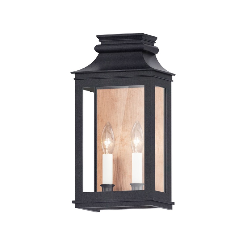 Savannah VX Two Light Outdoor Wall Sconce in Antique Copper / Black Oxide