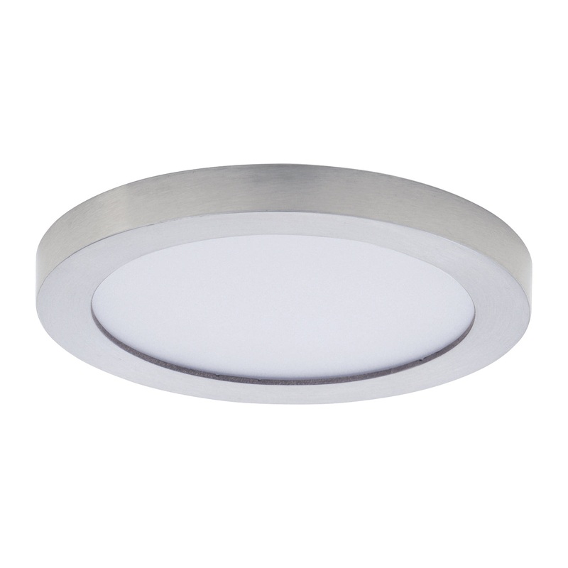 Chip LED Flush Mount in Satin Nickel