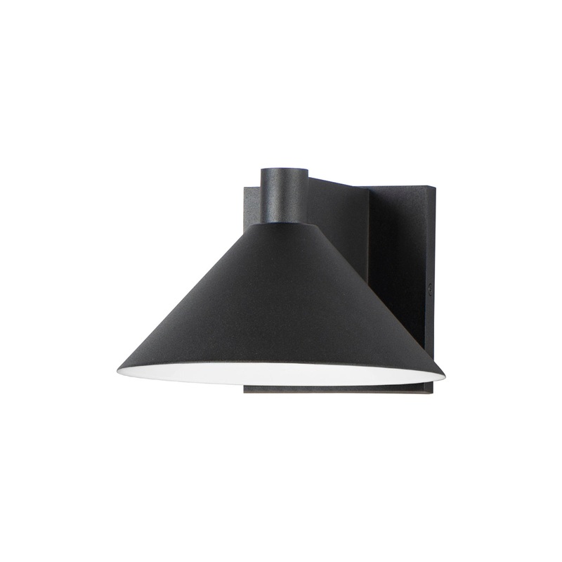 Conoid LED LED Outdoor Wall Sconce in Black