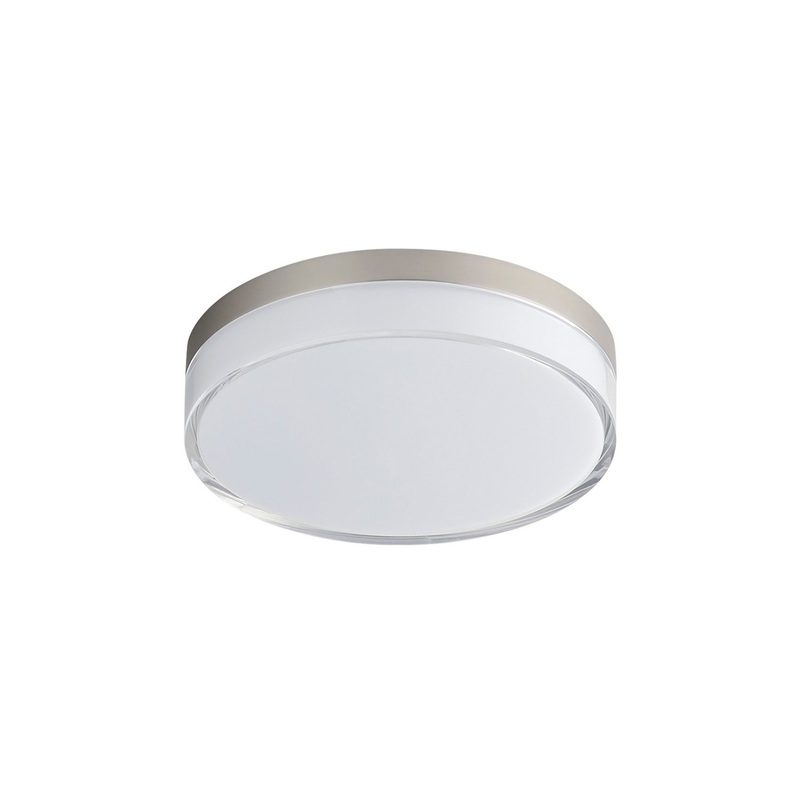 Edge LED Flush Mount in Satin Nickel