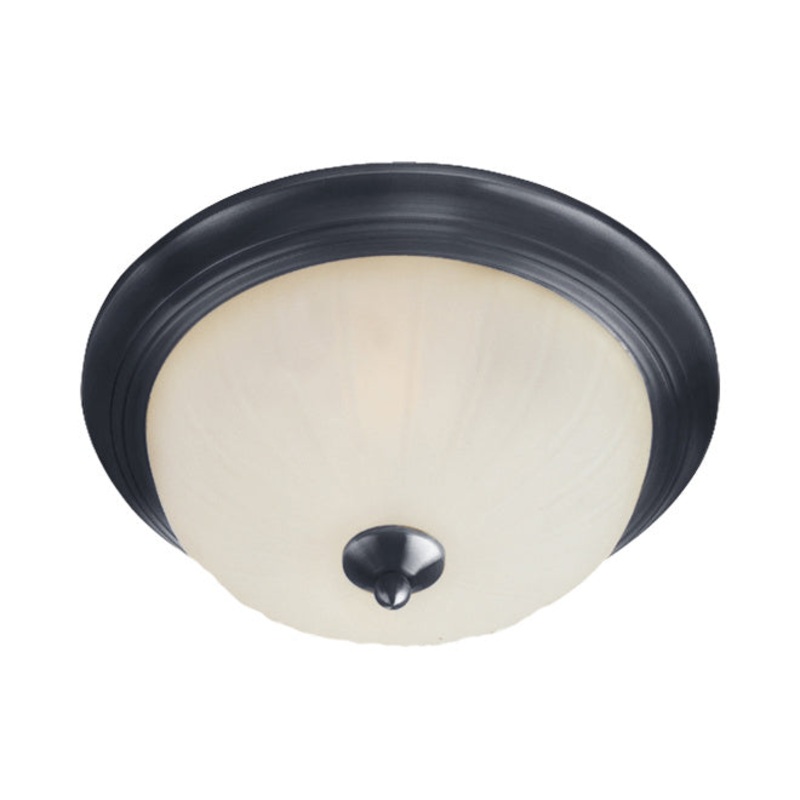 Essentials - 583x Three Light Flush Mount in Black
