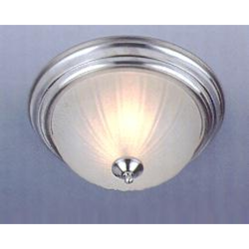 Essentials - 583x Three Light Flush Mount in Satin Nickel