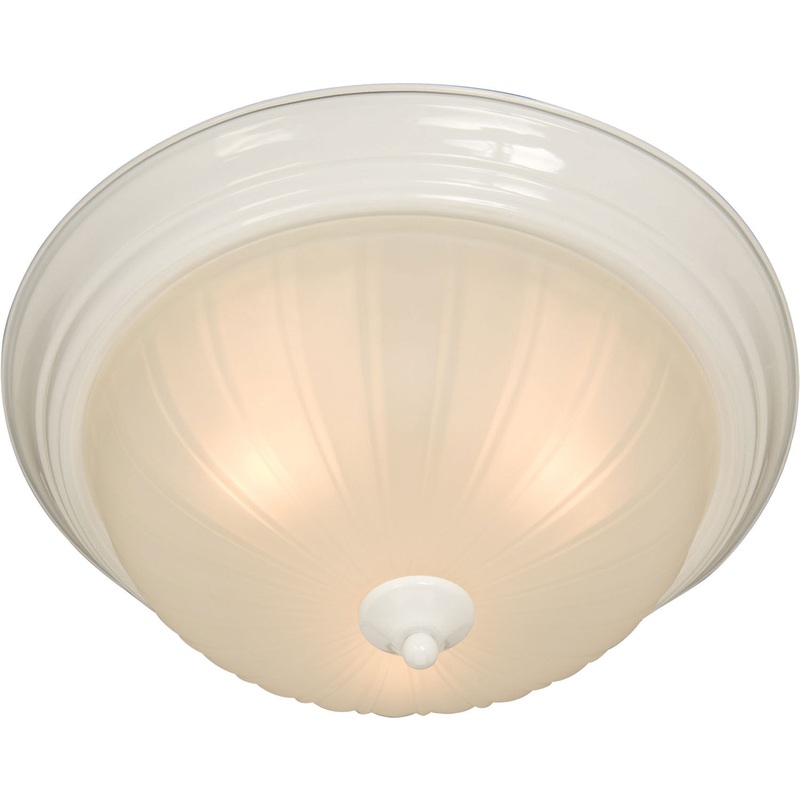 Essentials - 583x Three Light Flush Mount in White