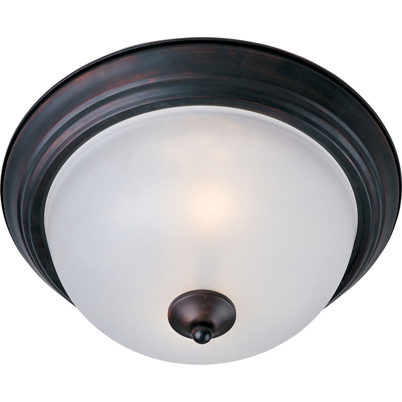 Essentials - 584x One Light Flush Mount in Oil Rubbed Bronze