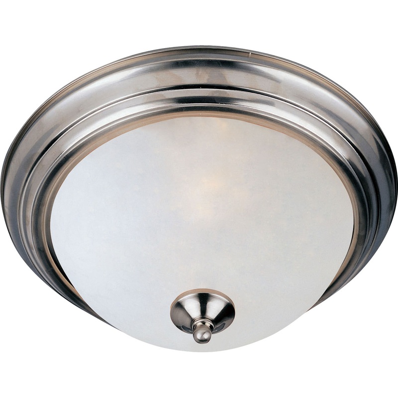 Essentials - 584x One Light Flush Mount in Satin Nickel