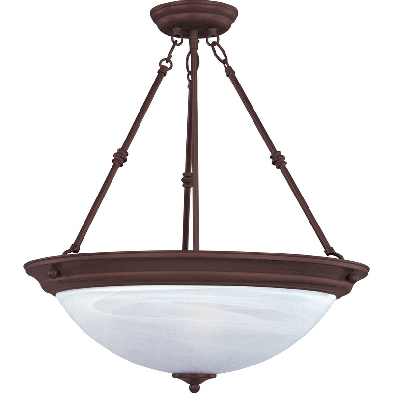 Essentials - 584x Three Light Pendant in Oil Rubbed Bronze