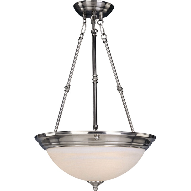 Essentials - 584x Three Light Pendant in Satin Nickel