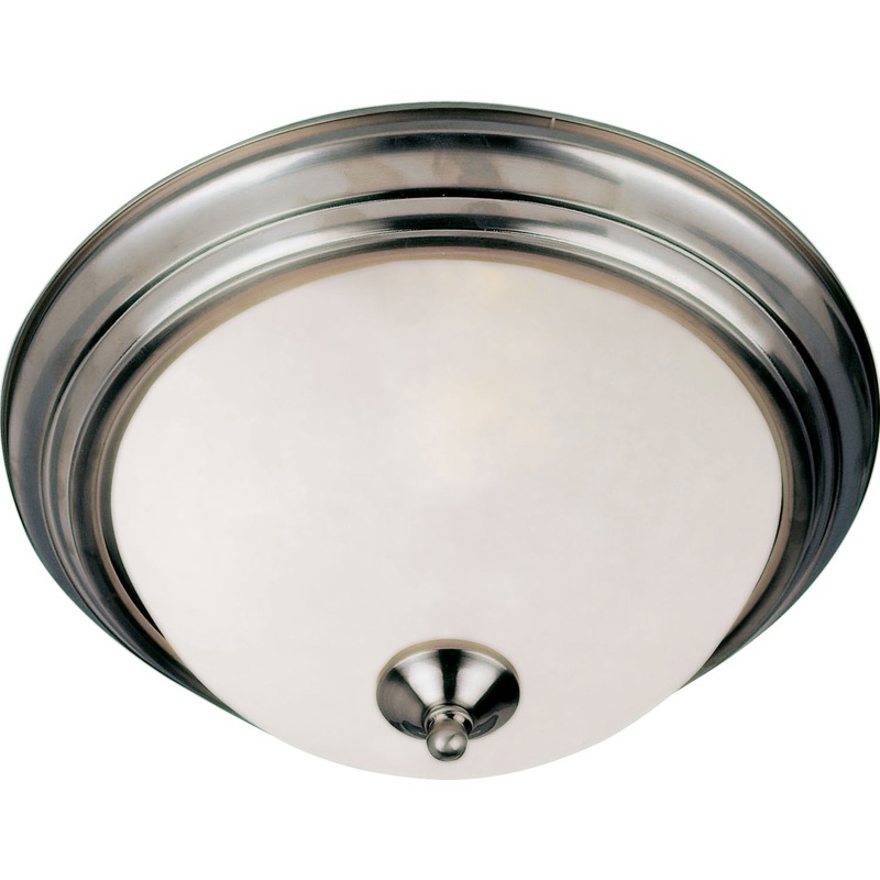 Essentials - 584x Two Light Flush Mount in Satin Nickel