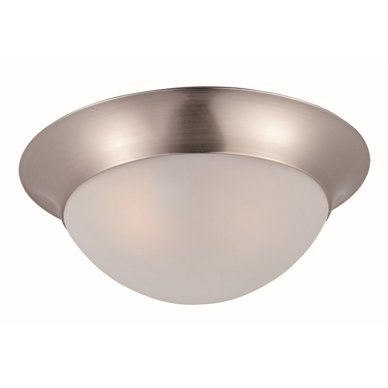 Essentials - 585x One Light Flush Mount in Satin Nickel