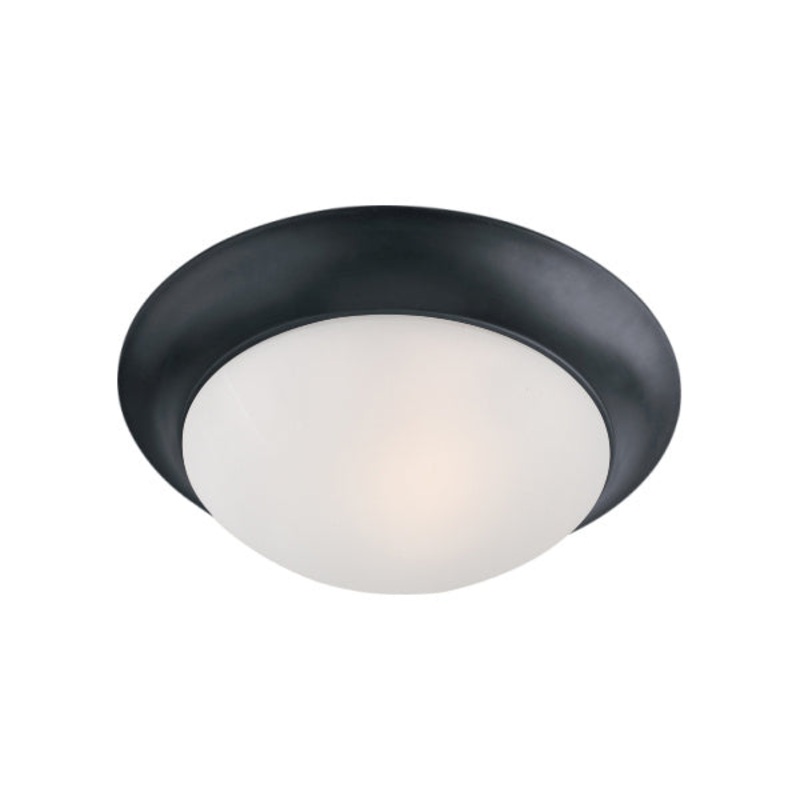 Essentials - 585x Three Light Flush Mount in Black