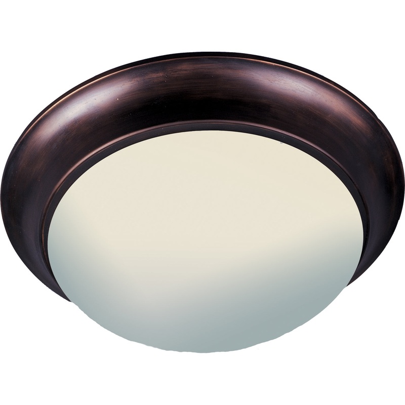 Essentials - 585x Three Light Flush Mount in Oil Rubbed Bronze