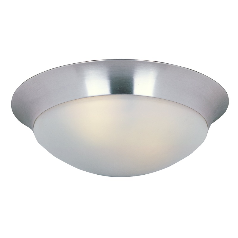 Essentials - 585x Three Light Flush Mount in Satin Nickel