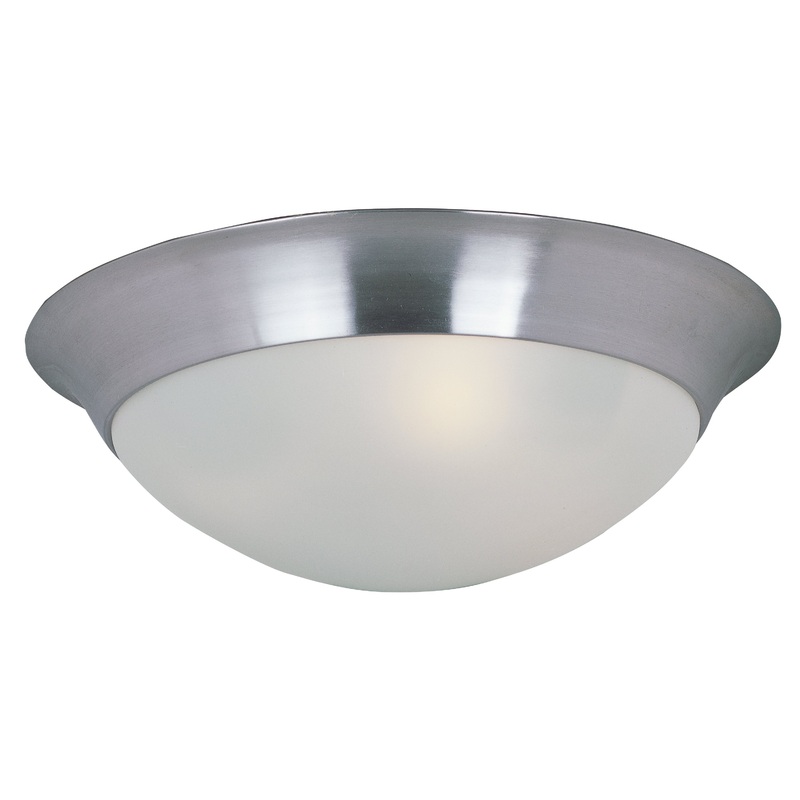 Essentials - 585x Two Light Flush Mount in Satin Nickel