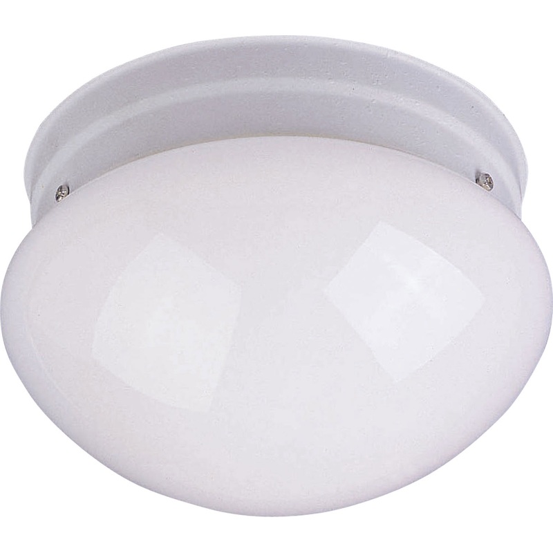 Essentials - 588x One Light Flush Mount in White