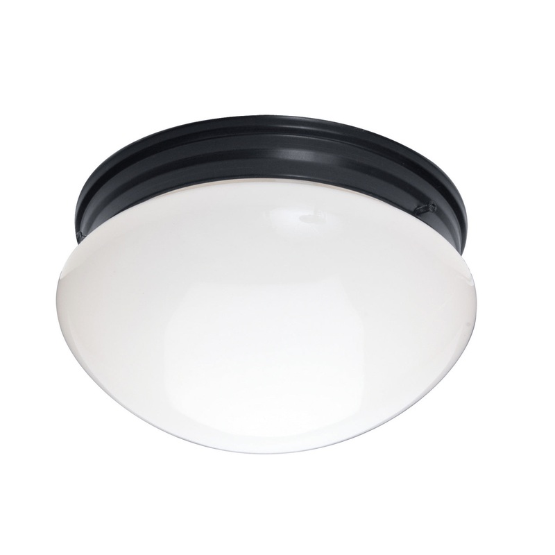 Essentials - 588x Two Light Flush Mount in Black