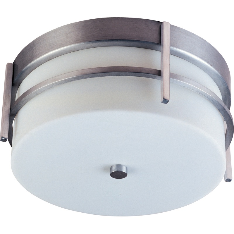 Luna LED E26 LED Flush Mount in Brushed Metal