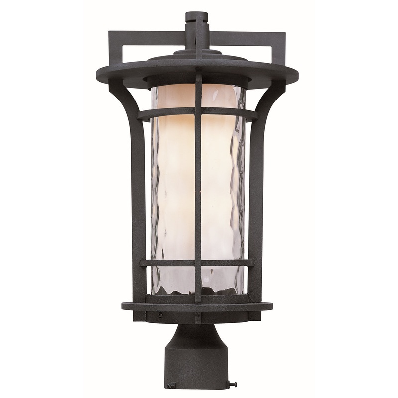 Oakville LED E26 LED Outdoor Pole/Post Lantern in Black Oxide