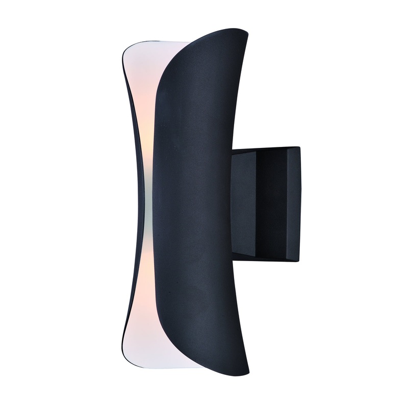 Scroll LED Outdoor Wall Sconce in Architectural Bronze