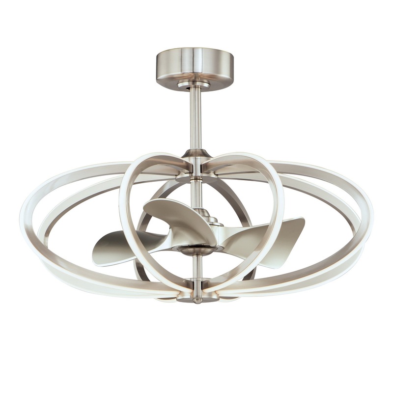 Solstice LED Fandelight in Satin Nickel