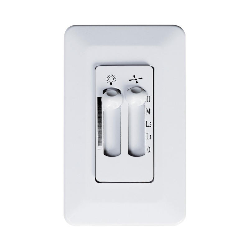 Accessories Wall Control Light Dimming and Fan Control in White