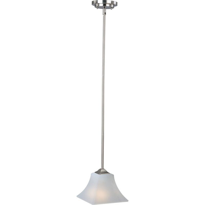Aurora One Light Mini Pendant in Satin Nickel