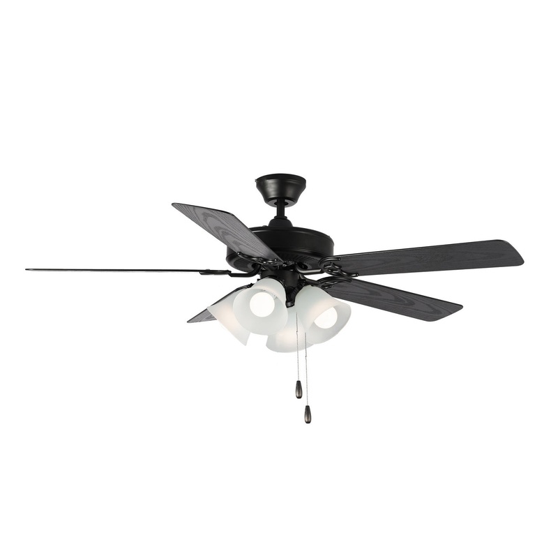 Basic-Max 52"Ceiling Fan in Black / Walnut / Pecan