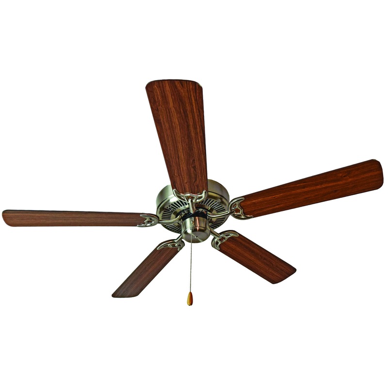 Basic-Max 52"Ceiling Fan in Satin Nickel / Walnut / Pecan