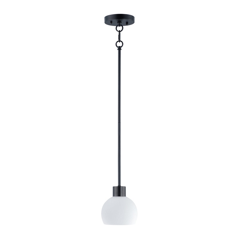 Coraline One Light Mini Pendant in Black