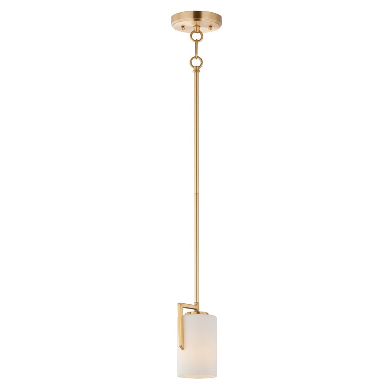 Dart One Light Mini Pendant in Satin Brass